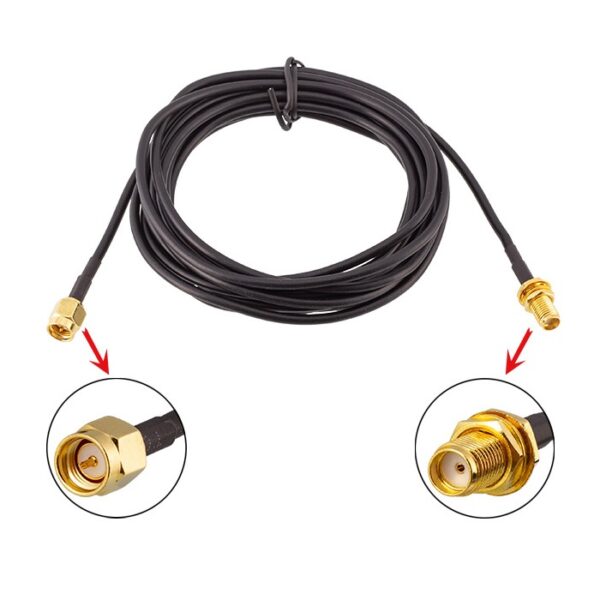 SMA Male to SMA Female Connector Cable for Connection of PCB and for Electronic Components C-SDSP-SMAK-SMAJ-4